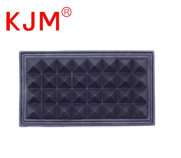 Black Plastic Sewable Bottom Feet Pad For Backpack Case