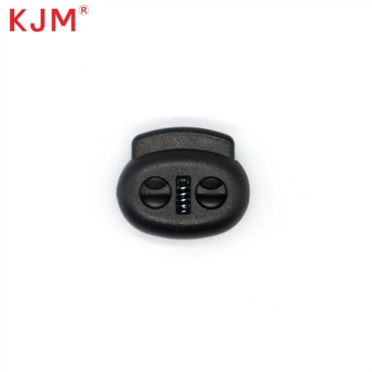 Double Hole Plastik Toggle Cord Lock Cepat